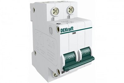DEKraft Автоматический выключатель 2P 25A х-ка C 4.5kA купить DEKraft