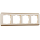 Рамка 4 поста Werkel WL12-Frame-04 шампань рифленый W0042111 купить Werkel  Рамки