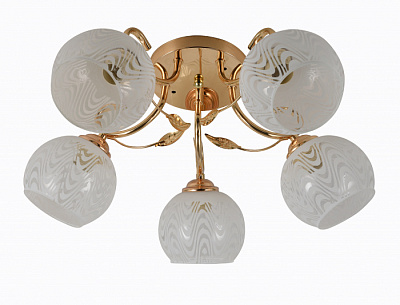 Люстра ламповая LINVEL LV 9261/5 Пегги золото E27 60W *5 купить Ламповые люстры