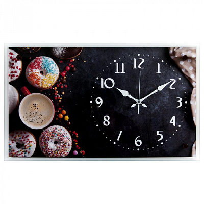 Часы настенные 21Век 6036-124 "Пончики" купить Часы