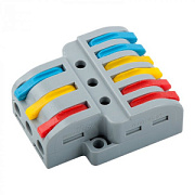 купить Клемма рычажковая GENERAL GTER7-36 разветвительная 3х6 (0,08-4мм) 800497 Комплектующие