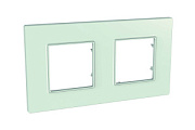 купить Рамка 2 поста Unica Quadro Матовое стекло MGU2.704.17  Unica Quadro Рамки