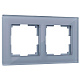 Рамка 2 поста Werkel WL01-Frame-02 серое стекло W0021115 купить Werkel  Рамки