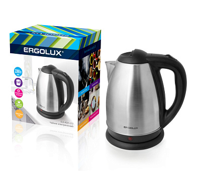 Чайник Ergolux ELX-KS01-C72 матовый черный купить Бытовая техника