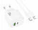 Адаптер Hoco CS54A USB+TypeC 20W 3A белый купить Батарейки, Аккумуляторы, з/у