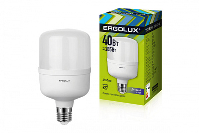 Светодиодная лампа Ergolux LED-HW-40W-E27-6K PRO купить Светодиодные