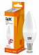 Лампа светодиодная IEK C35  7W E14 3000K купить Светодиодные