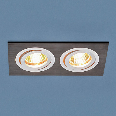 Точечный светильник Elektrostandard 1051/2 черный MR16 *2 GU5.3 купить Точечные светильники