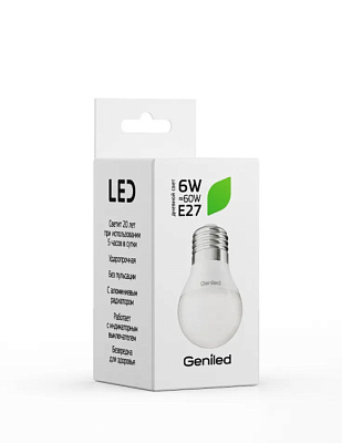 Лампа светодиодная Geniled E27 G45 6W 4200K 01310 купить Светодиодные