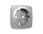 купить Лицевая панель розетки с з/к Ambrella Volt сталь матовый Omega OP5060 Ambrella Volt