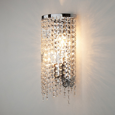 Бра EUROSVET 10015/2 хром Е14 60W *2 купить Бра