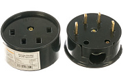 купить Разъем для эл.плит TDM РШ-ВШ карболит 32А 380В круглый, черный Разъемы электроплит