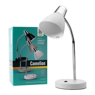 Лампа настольная CAMELION KD-359 C01 белый E27 40W купить Настольные