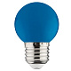 Лампа светодиодная G45 1W E27 68Лм синий Horoz купить Цветные