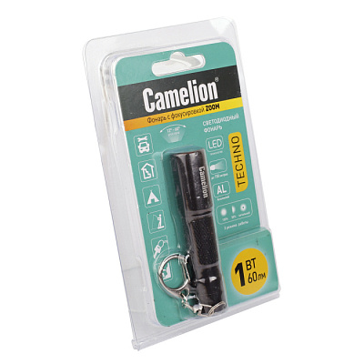 Фонарь Camelion LED 51532  ZOOM 1W купить Фонари
