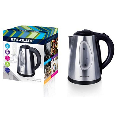 Чайник Ergolux ELX-KS03-C72 матовый/черный купить Бытовая техника