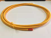 купить Провод ПВС 2*0,75 в тканевой оплетке шафран Винтаж