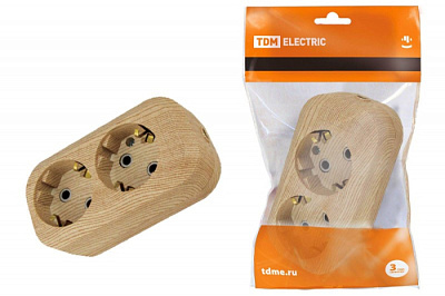 Колодка TDM SQ1806-0046 2гн з/к сосна купить Вилки, Колодки