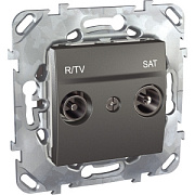 купить Розетка TV-SAT одиночная Schneider Electric Unica Top MGU5.454.12ZD Графит Unica Top