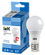Лампа светодиодная IEK A60 15W E27 6500K 1350 Лм купить Светодиодные