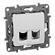 Розетка телефонная / компьютерная RJ45+RJ11 Legrand Etika 672252 Белый купить Legrand Etika