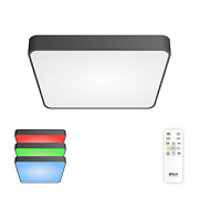 купить Люстра светодиодная CITILUX CL724K70G1 RGB Купер Чёрный 70W ПУЛЬТ до 21 кв.м Светодиодные люстры