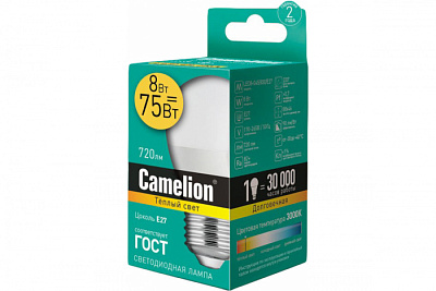 Лампа ELMG45-8W-83K-E27 Camelion купить Светодиодные