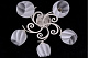 Люстра ламповая LINVEL LV 9178/5 Фиона Белый серебро E27 40W* 5 купить Ламповые люстры