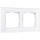 Рамка 2 поста Werkel WL01-Frame-02 белое стекло W0021101 купить Werkel  Рамки