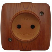 купить ALSU розетка ОУ 1-местная.вишня EL-BI ALSU EL-BI накладные