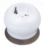 купить Розетка з/к Фаберже керамика перламутр Бирони В2-101-010/18 БИРОНИ накладные