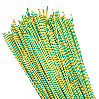 Термоусаживаемая трубка ТУТ 2/1 желто-зеленая купить Комплектующие