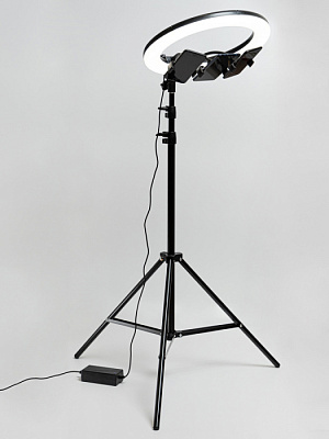Светильник напольный светодиодный Artstyle TL-603B кольцевой 36W, 3200-5000K ,диммер ,USB купить Торшеры