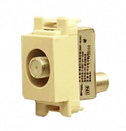 купить Вставка розетки TV проходной Anam Legrand Zunis 7104 17I Бежевый Legrand Anam