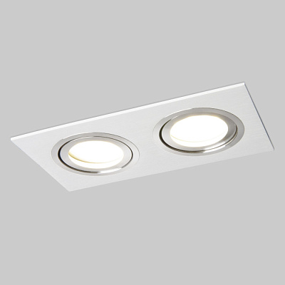 Точечный светильник Elektrostandard 1051/2 белый MR16 *2 GU5.3 купить Встраиваемые