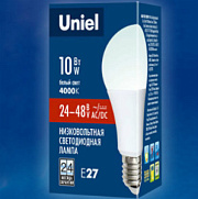 купить Лампа светодиодная Uniel A60 10W E27 4000K 24-48V Светодиодные
