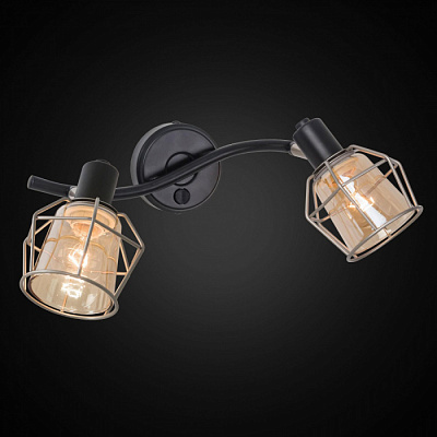 Спот CITILUX CL542521 Таверна черный выключатель E14 2*60W купить Споты