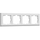 Рамка 4 поста Werkel WL04-Frame-04 белый W0041801 купить Werkel  Рамки