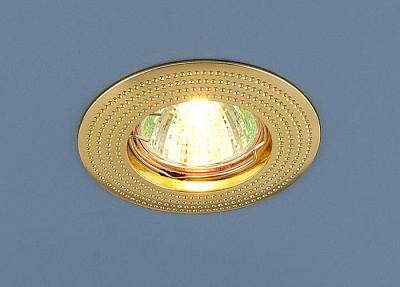 Точечный светильник Elektrostandard 601 золото MR16 GU5.3 купить Точечные светильники