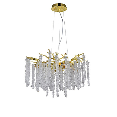 Люстра ламповая Linvel LV 9461/8 Баттерфляй золото E14 40W купить Ламповые люстры