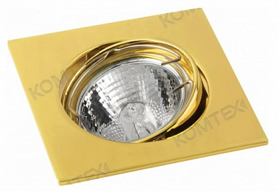 Точечный светильник COMTECH TERRA 51 3 04 MR16 GU5,3 поворотный золото купить Точечные светильники