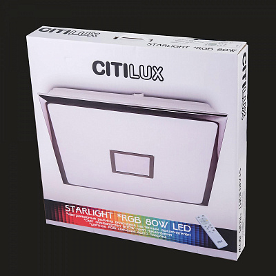 Люстра с пультом Citilux Старлайт CL703K85RGB светодиодная Венге купить Светодиодные люстры