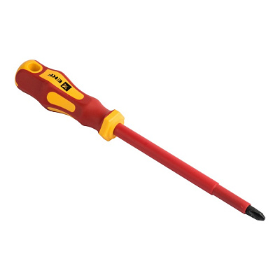 Отвертка крестовая EKF Basic Master PH3*150mm 1000В купить Инструмент