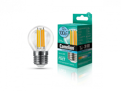 Лампа Camelion LED12-G45-FL/845/E27 шар купить Светодиодные