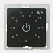 купить Терморегулятор ТР-01С Атлас Дизайн (датчик пола) сенсорный встраиваемый чёрный г.Томск AtlasDesign