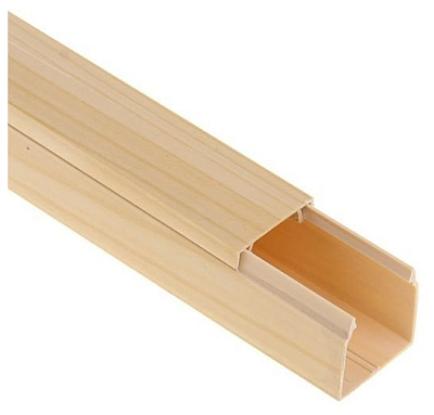 Кабель-канал светлое дерево 12*12  2m купить Кабель несущие системы