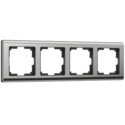 Рамка 4 поста Werkel WL02-Frame-04 глянцевый никель W0041602 купить Werkel  Рамки
