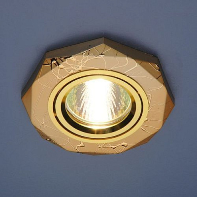 Точечный светильник Elektrostandard 2040 золото MR16 GU5.3 купить Встраиваемые