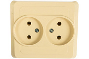 купить Розетка двойная б/з SE Lexel Этюд PC16-005k Крем Lexel Этюд