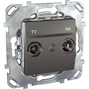 купить Розетка TV-FM одиночная Schneider Electric Unica Top MGU5.451.12ZD Графит Unica Top